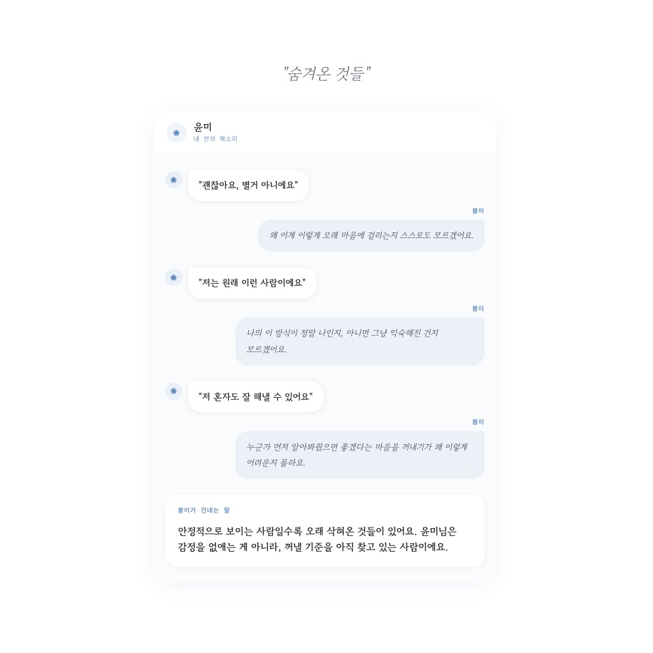 BloomMe 마음봄 — 속마음